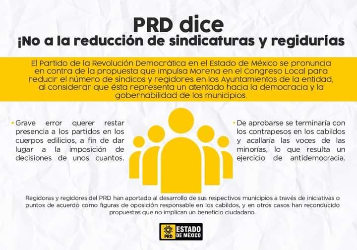 No a la disminución de regidores en Edomex