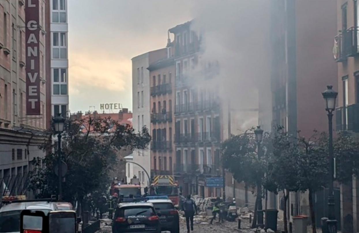 VIDEOS | Al menos 3 muertos tras explosión en centro de Madrid