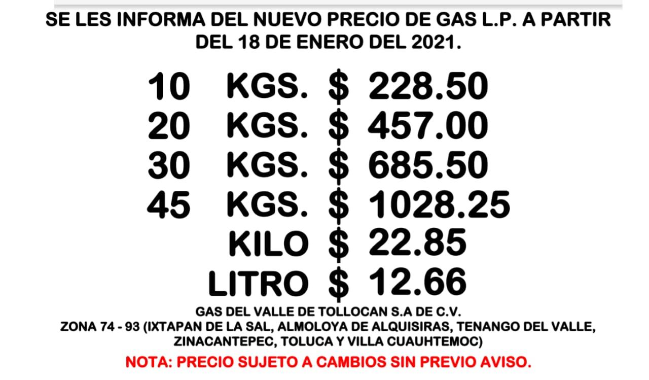 Gas LP registra incrementos y se esperan aún más a partir del lunes