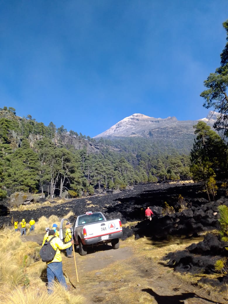 Prácticamente sofocado el incendio en el Iztaccíhuatl