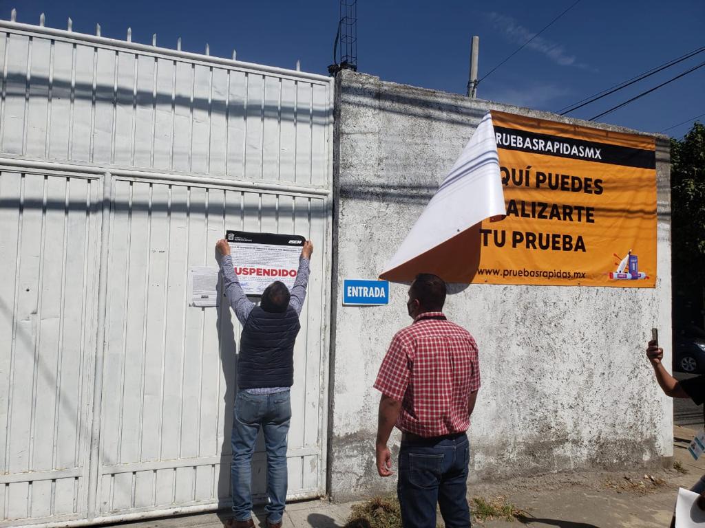 Coprisem suspende predio donde presuntamente se aplicaban pruebas Covid