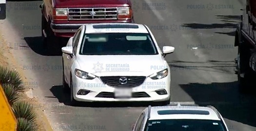 A través del C5 detectan auto desaparecido en Calimaya; hay dos detenidos