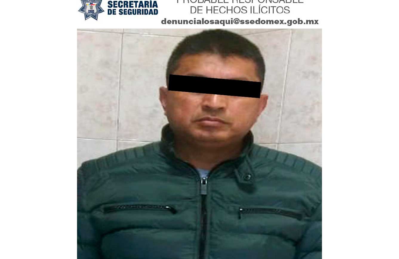 Detienen a violador en Tenancingo; abusó de una mujer de 18 años