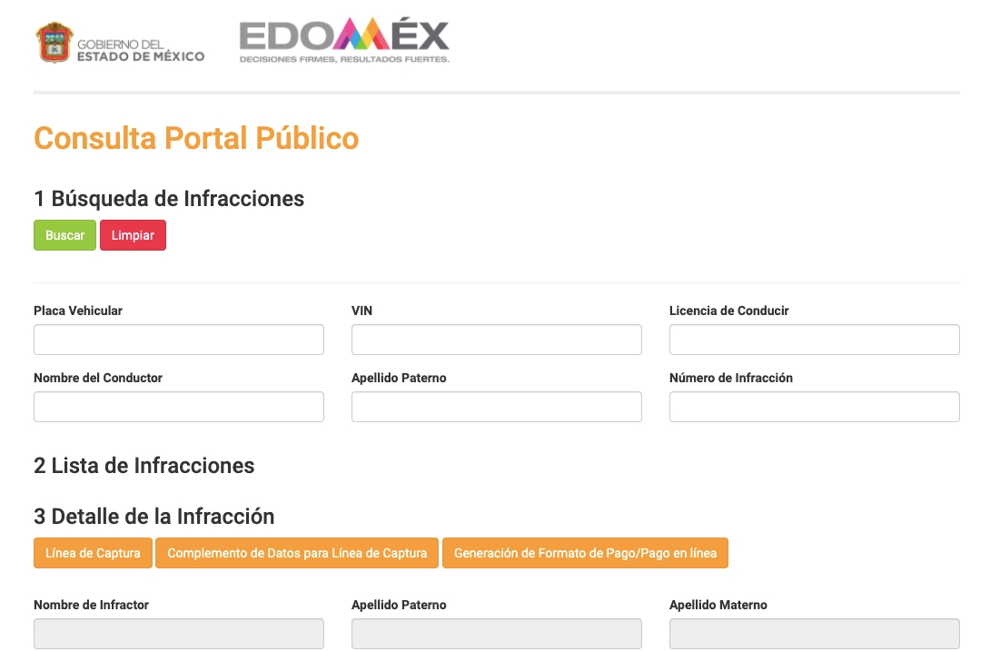 Consulta de multas en el EdoMex 2021