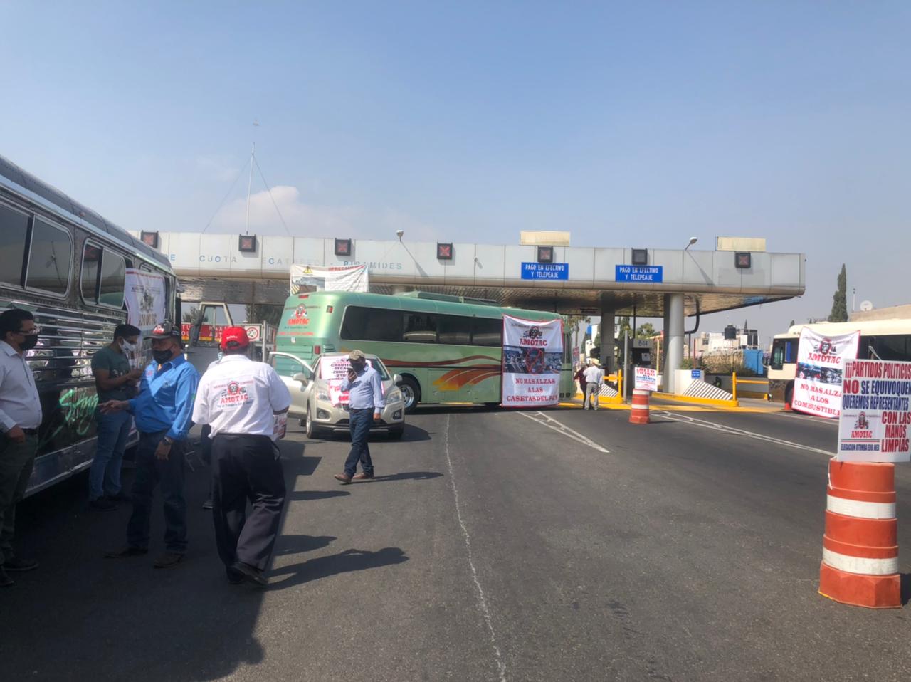 Empleo y seguridad piden transportistas durante paro en el Edomex