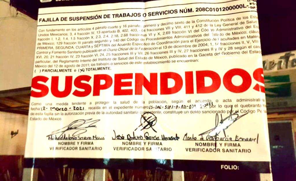 Suspendidos durante pandemia,  220 bares y negocios con venta de alcohol  en Edomex