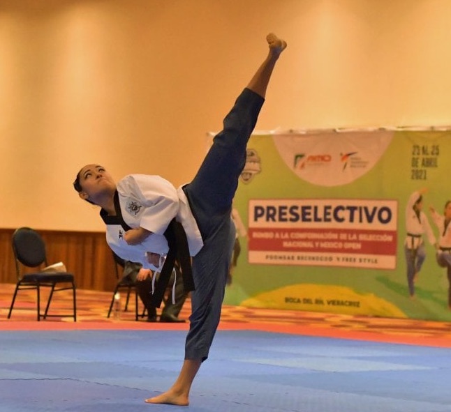 La taekwondoina mexiquense Zulema Ibáñez asegura su lugar en la selección