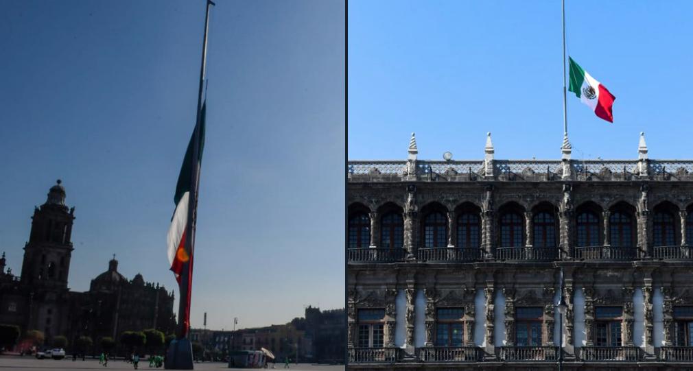 Izan bandera a media asta por víctimas del desplome en Línea 12 del Metro