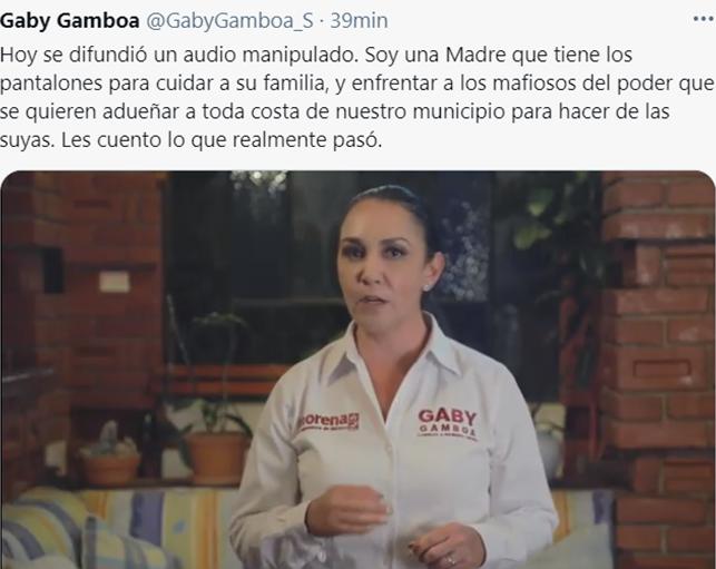 Video: Responde Gabriela Gamboa sobre el audio que circula donde supuestamente amenaza a Fernando Flores