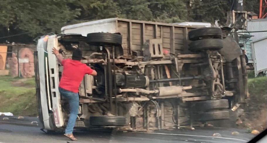 ¡Precaución! Accidente en la México-Toluca