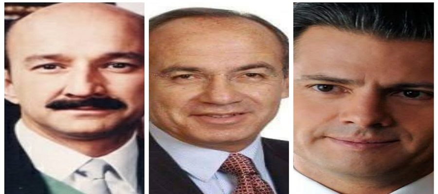 Revisa UIF cuentas de Carlos Salinas, Felipe Calderón y Enrique Peña