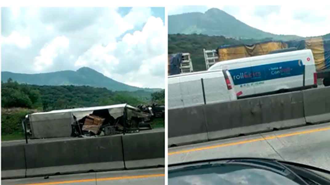 Video: Fuerte accidente múltiple en Tepeji, sobre la México-Querétaro