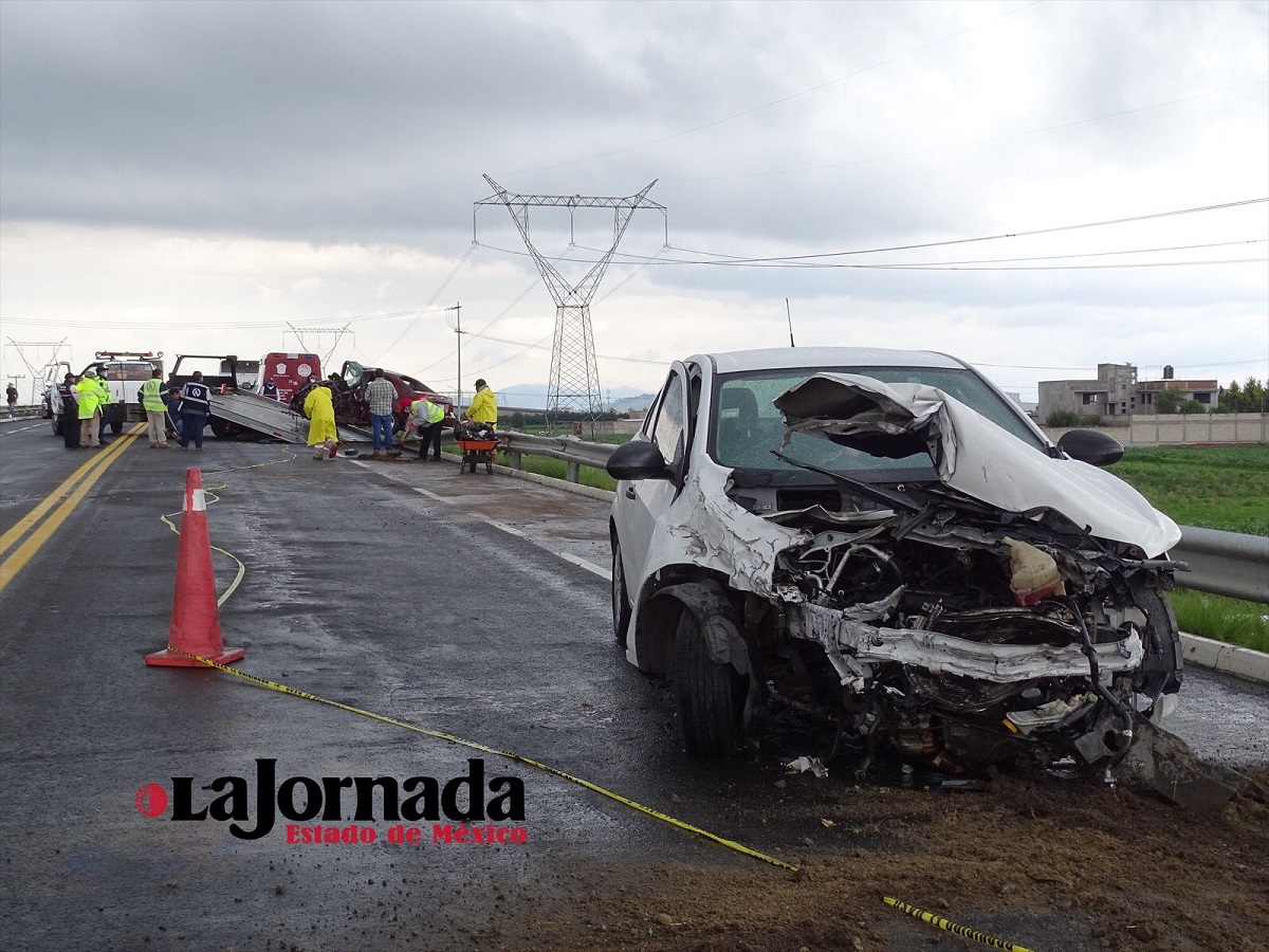 Se registra mortal accidente en la autopista Libramiento Toluca-Valle de Bravo