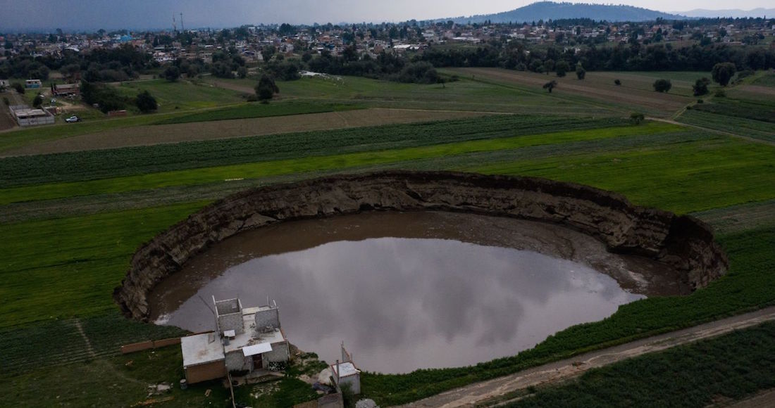 Que socavón de Puebla no fue por sobre explotación de agua dice Conagua