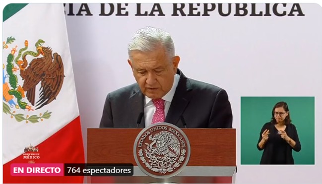 En estos momentos el presidente Andrés Manuel López Obrador rinde su  informe trimestral de gobierno