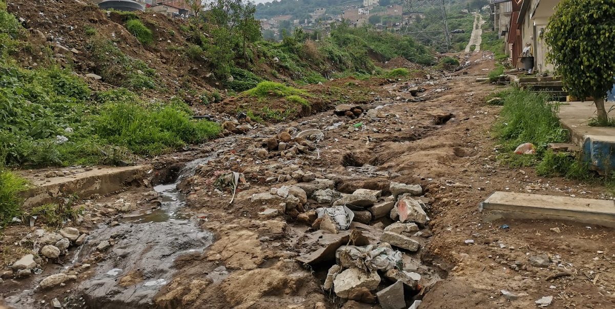 La zona en riesgo de inundar