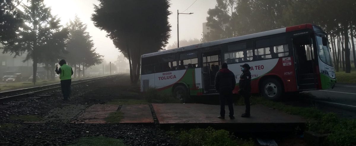 El camión salió del camino