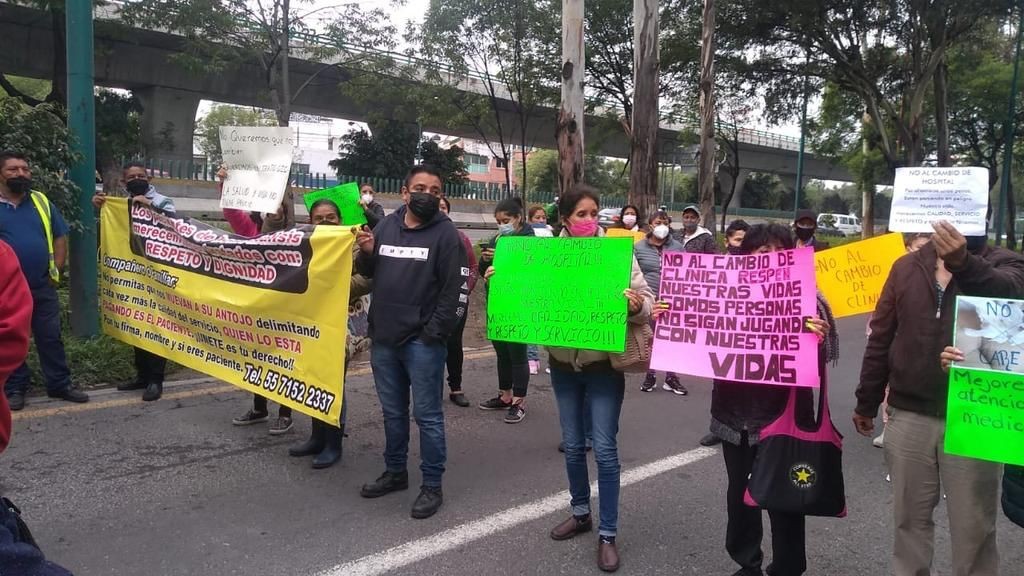 Pacientes con insuficiencia renal bloquean Periférico Norterenal