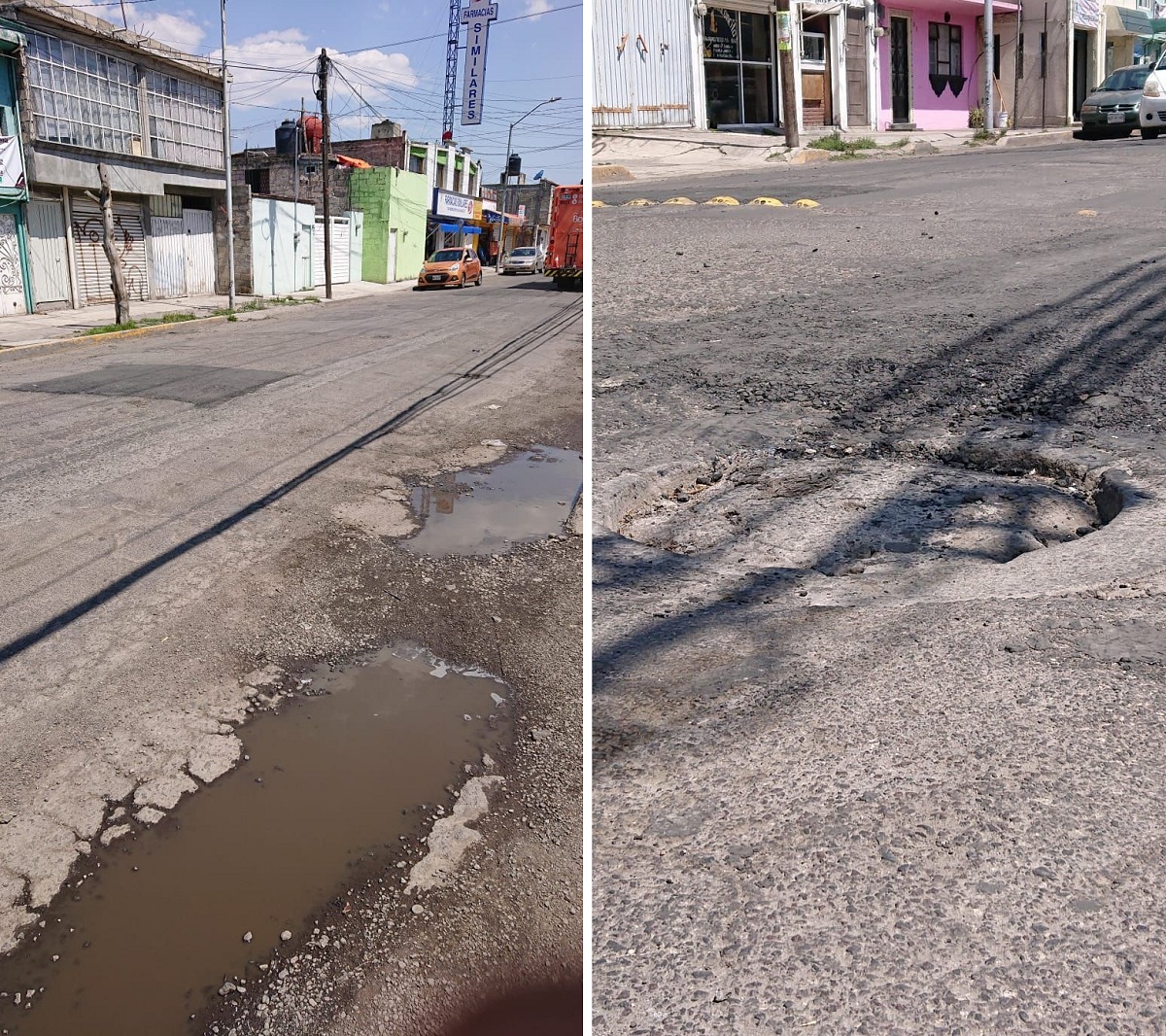 Sin mantenimiento las calles de Toluca, se quejan vecinos