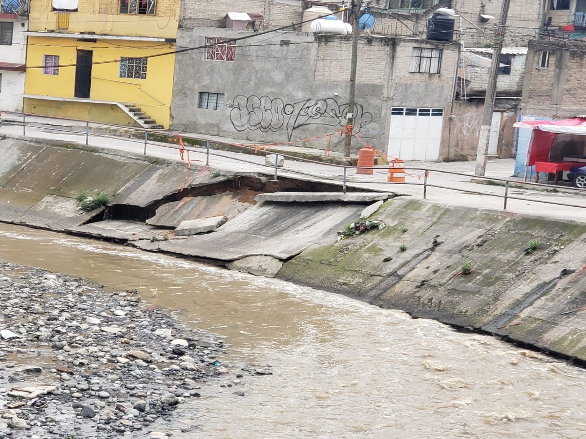 La fisura en Río Hondo, Naucalpan