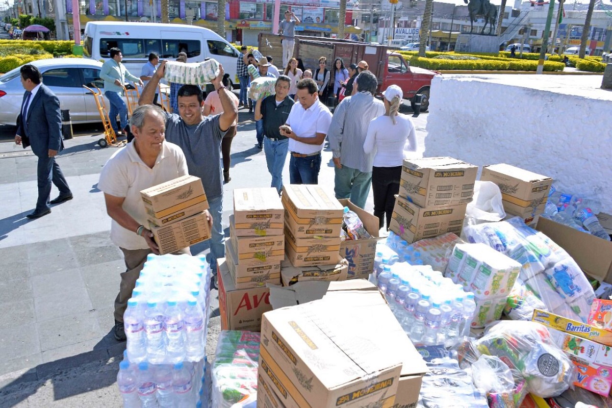 Los víveres serán donados a los afectados por Grace