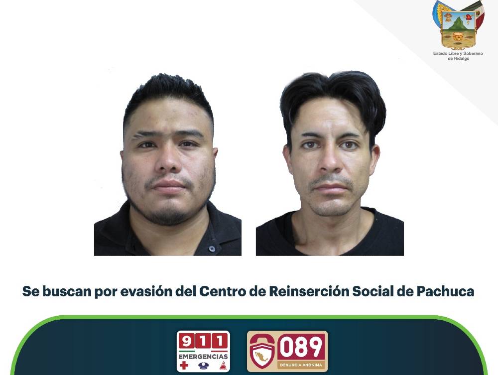 Se fugan dos reos del Cereso de Pachuca; uno de ellos es del Edomex