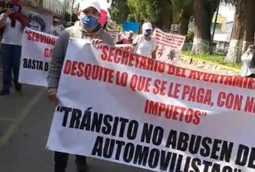 Frente Cívico “Nosotros Sí, somos Cuautitlán A.C.” se manifiestan contra el gobierno