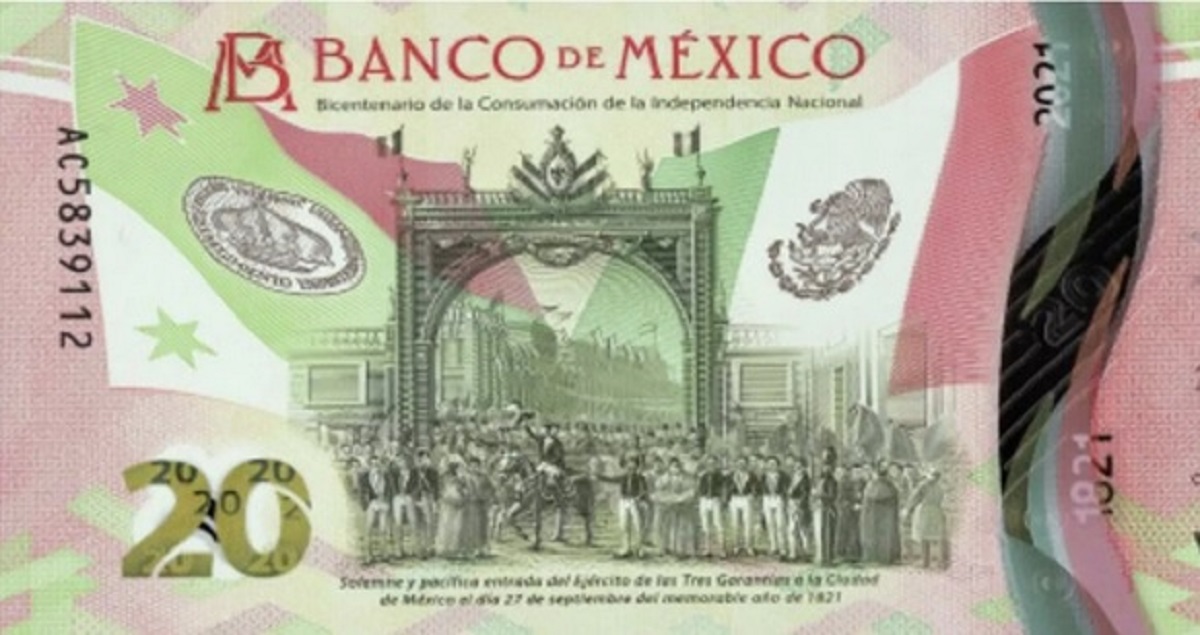 Celebrarán consumación de la Independencia con nuevo billete de 20 pesos