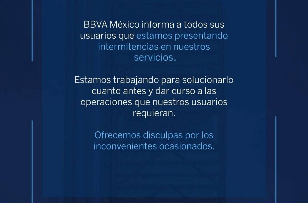 BBVA vuelve a ser tendencia por fallas en sus portales digitales, y llegaron los memes