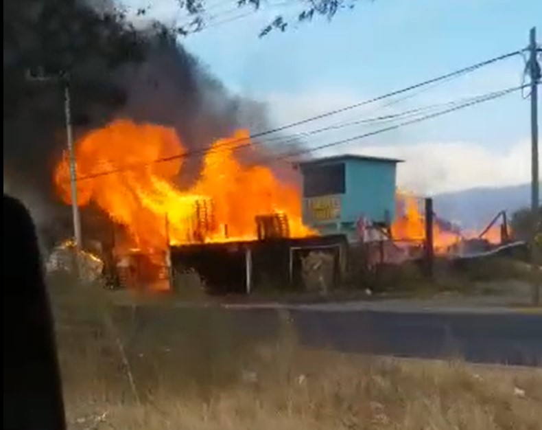 Incendio en Chalco