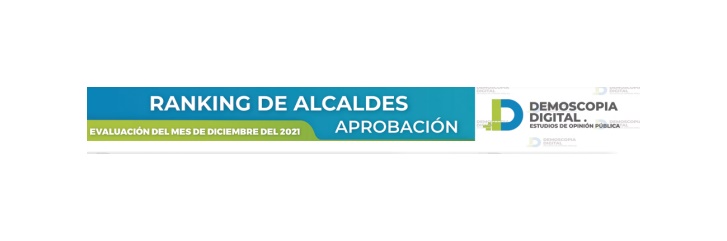 Ranking de aprobación de alcaldes diciembre 2021: Demoscopia