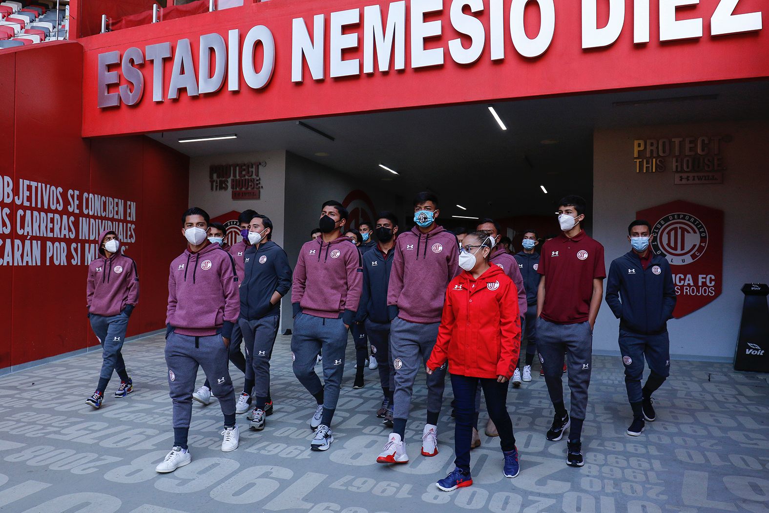 Diablitos visitan el Museo Salón de la Fama del Toluca FC