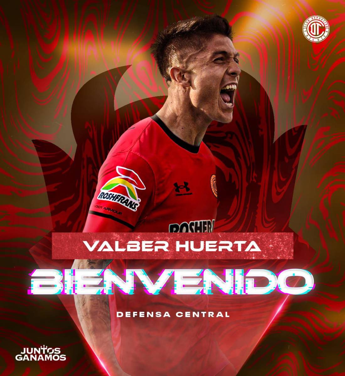 Valber Huerta es nuevo jugador del Toluca FC