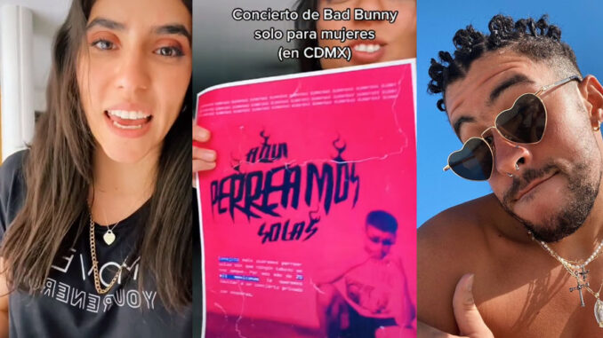 Fanáticas piden concierto para mujeres de Bad Bunny