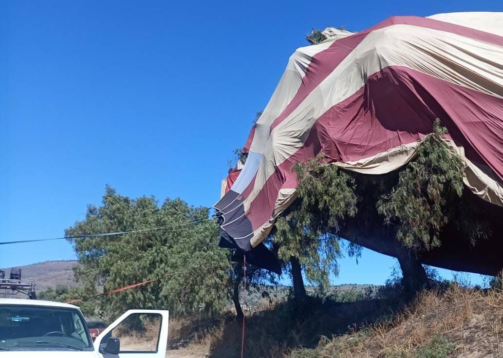 Cancelan vuelos de globos aerostáticos por presencia de viento en el Valle de Teotihuacán