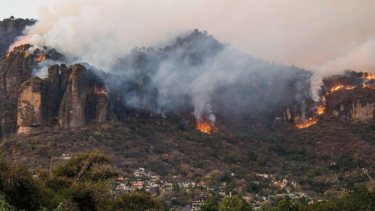 Incendio en El Tepozteco