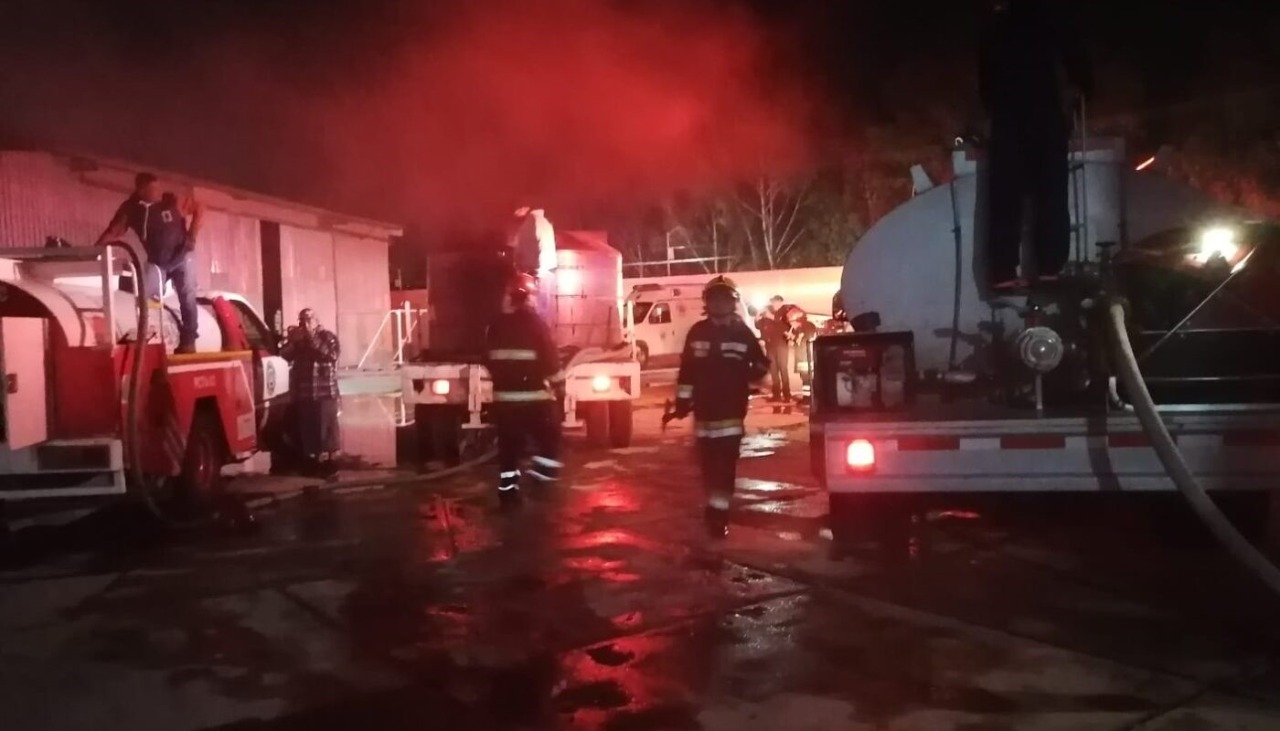 incendio en bodega