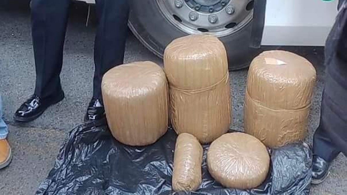 Localizan más 30 kilos de marihuana en un autobús de la línea Sur