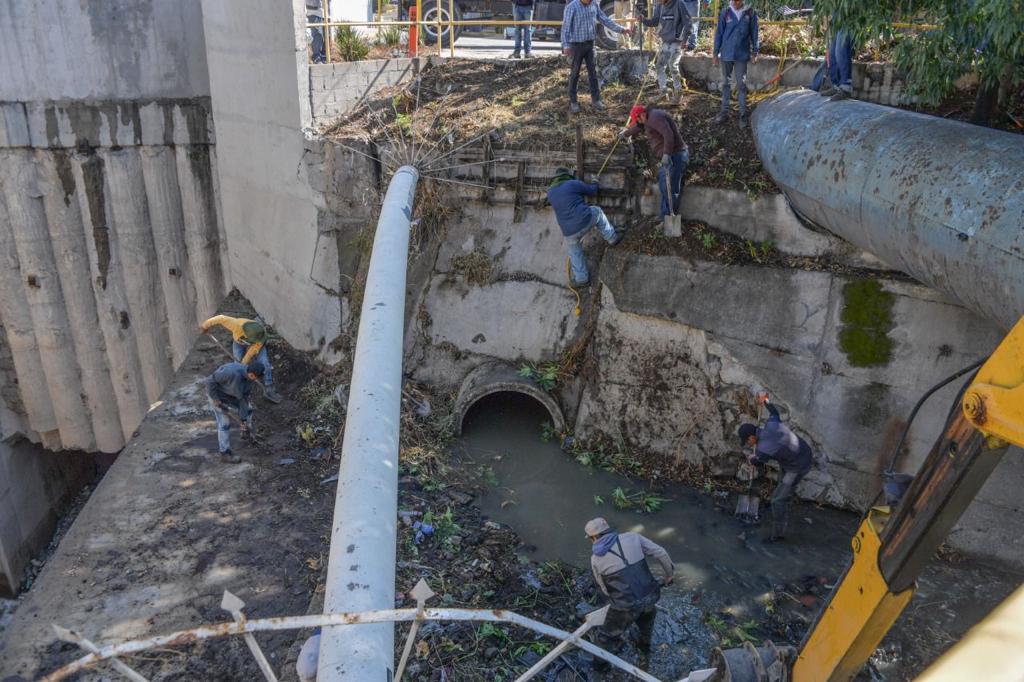 Sapasa Atizapán se coordina para frenar inundaciones y daños materiales