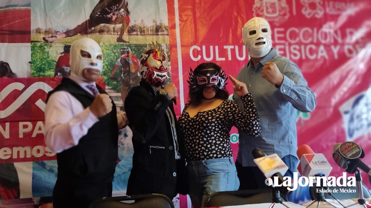 Anuncian función gratuita de lucha libre en Lerma