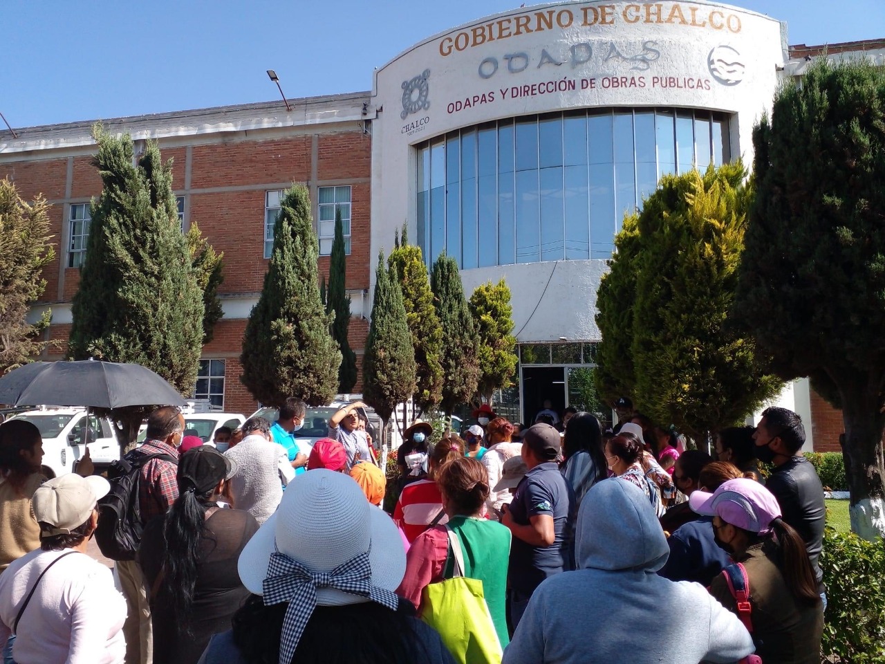 demandan agua y drenaje en Chalco