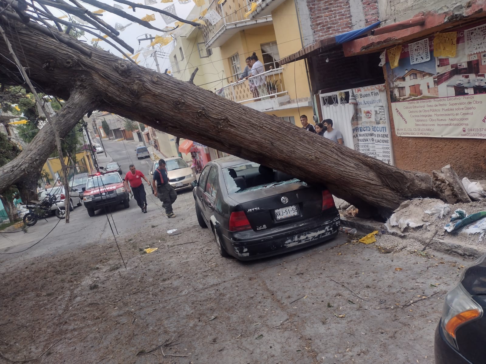 fuertes vientos en el Valle de México