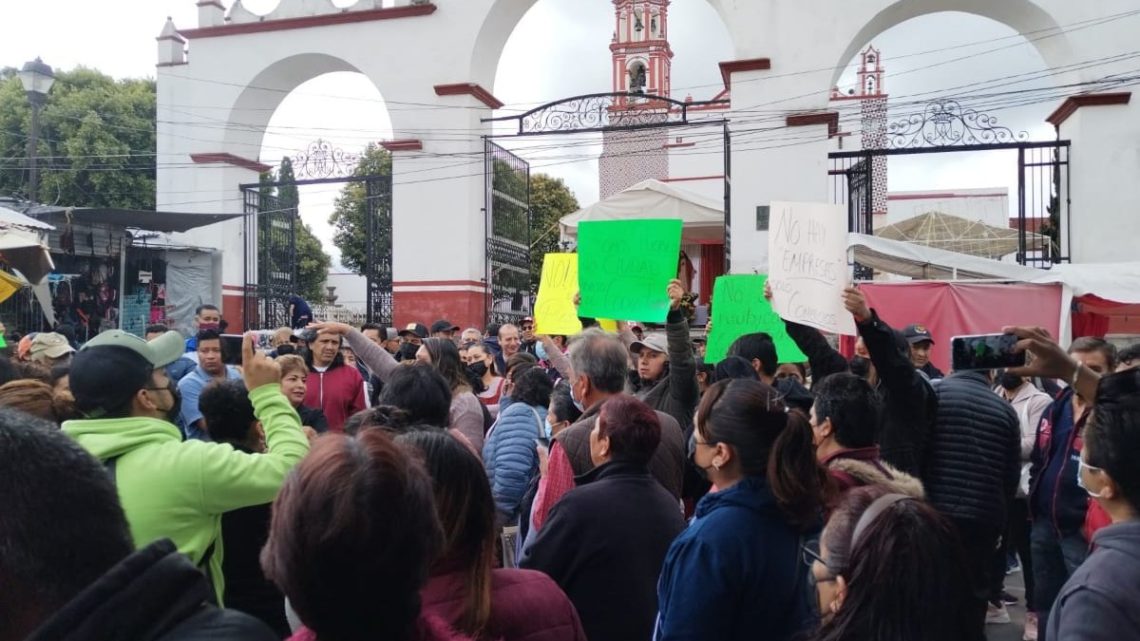 Hay manifestantes contra el Código Financiero del Estado de México