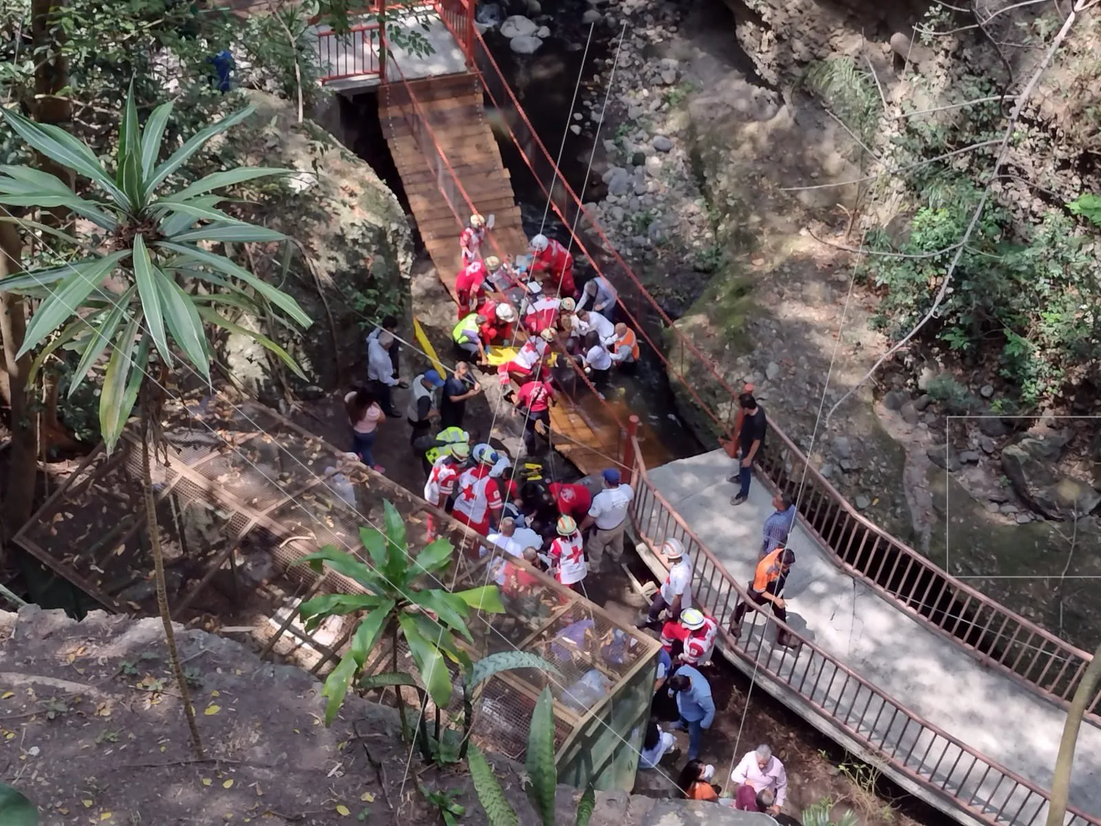 puente colgante en Cuernavaca