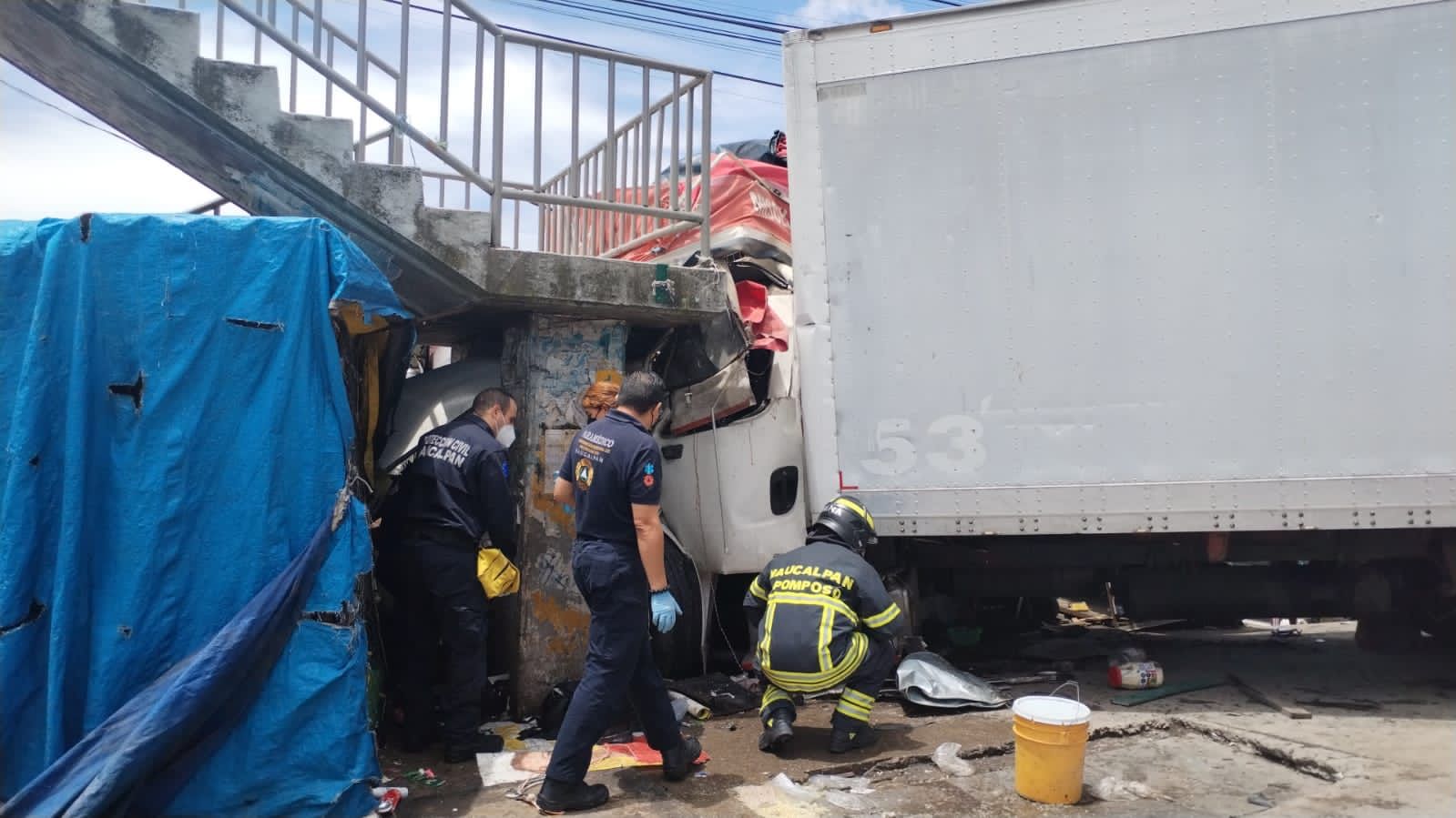 Habitantes de San Francisco Chimalpa exigen justicia por la muerte de 5 atropellados