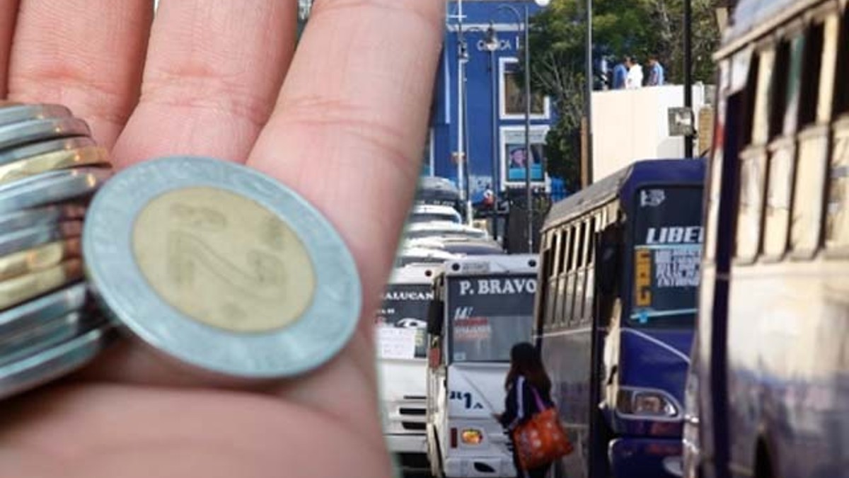 Protestan por el alza al pasaje de dos pesos en la zona de los volcanes