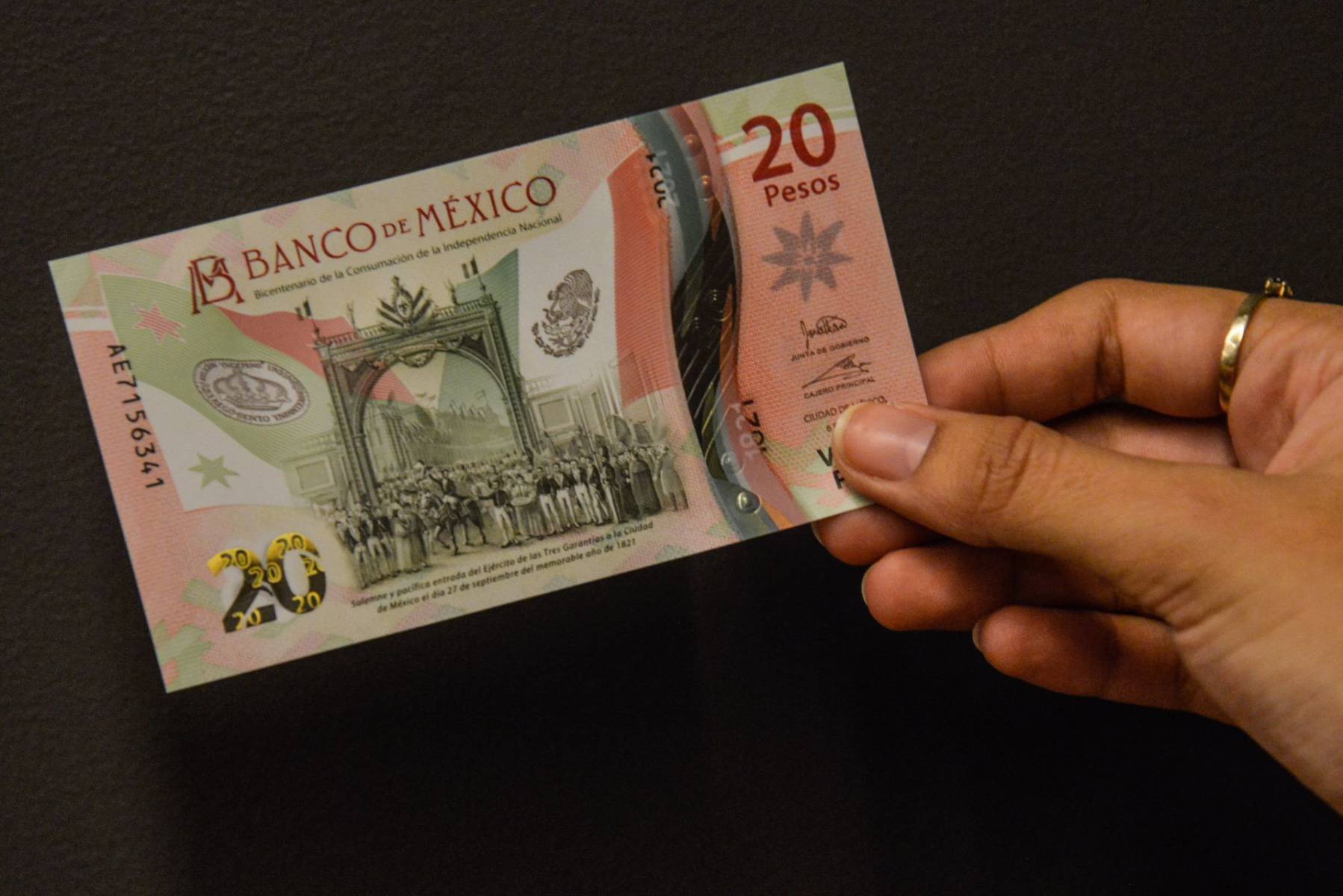 nuevo billete de 20 pesos