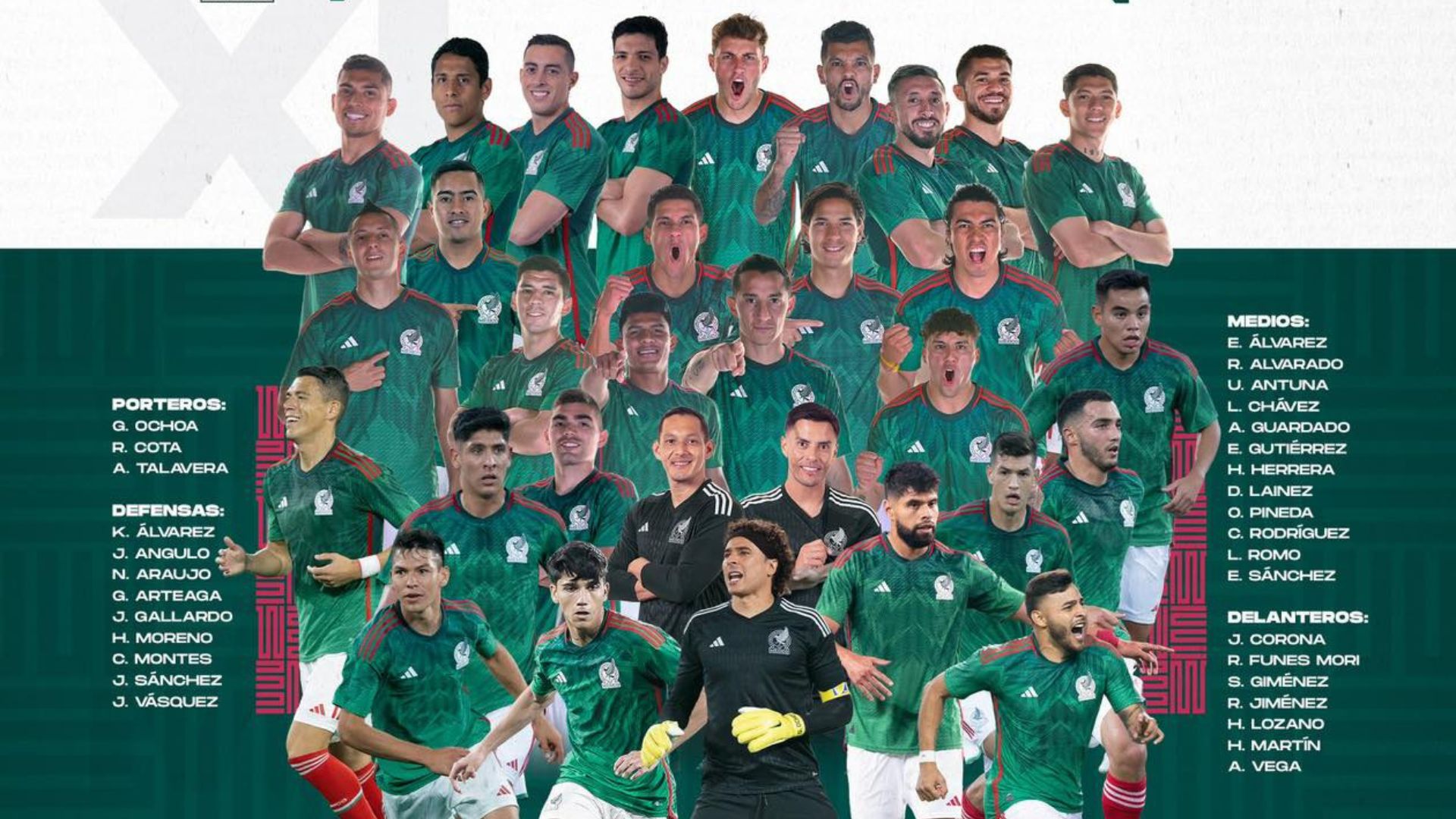 Jugadores convocados para el mundial