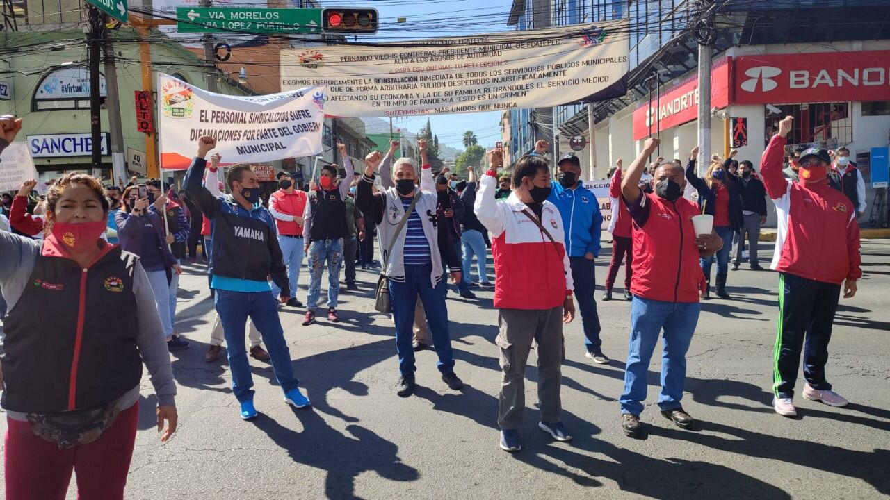 Trabajadores sindicalizados de Ecatepec