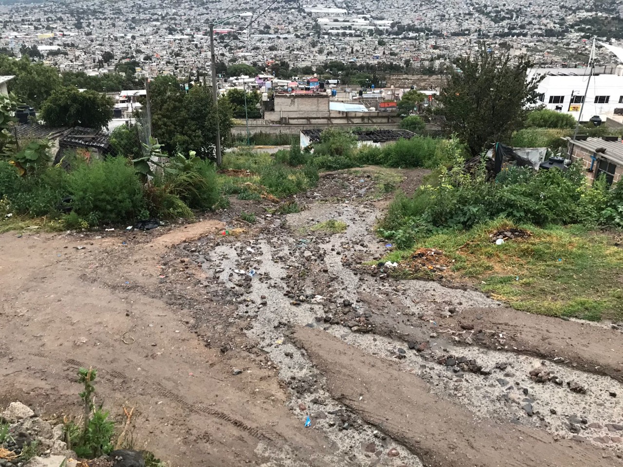 Calles en Chimalhuacán